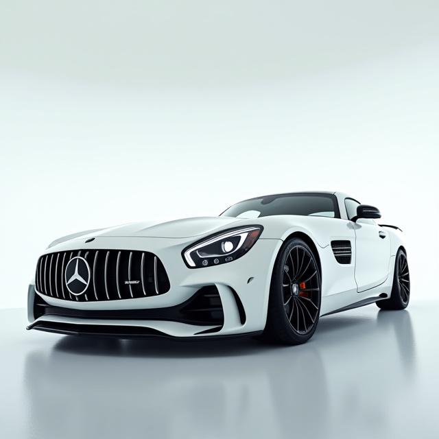 Mercedes putih tampak baru setelah detailing